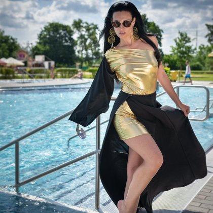 Lenka Buršíková, šaty Markéta Ketty